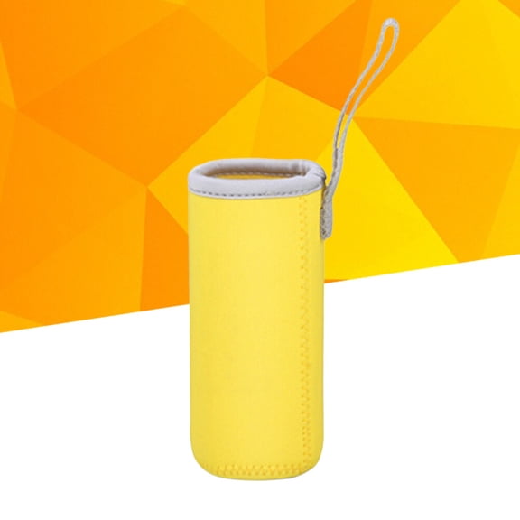 Soimiss Insulated Water Bottle Holder Yellow Lightweight Portable Cup Carrier