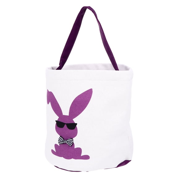 Soimiss Basket Bag Candy Bucket Canvas Easter Theme Adults Festival Use 1Pc
