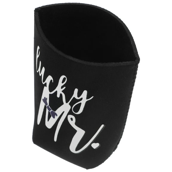 Soimiss Reusable Beer Can Sleeves Heat Resistant Cloth Material for Home Black Color Lightweight Portable Fits Various Cup Sizes 12 oz