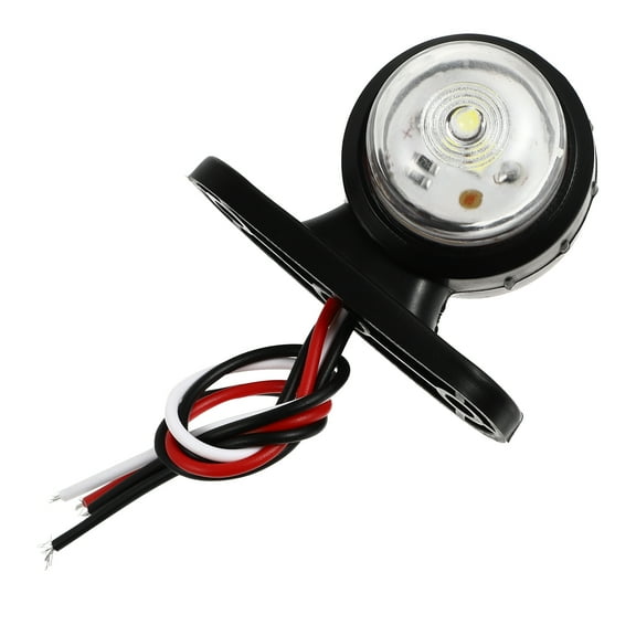 Soimiss 1Pcs Safety Indicator Light Red ABS Round Car Side Lamp for Vehicle Lighting