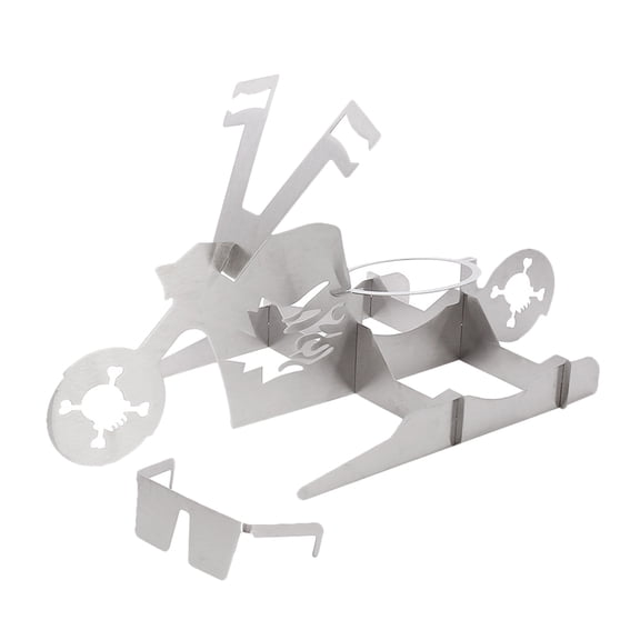 Soimiss 1Pc Portable Stainless Steel Chicken Roaster Stand for Grilled Meat