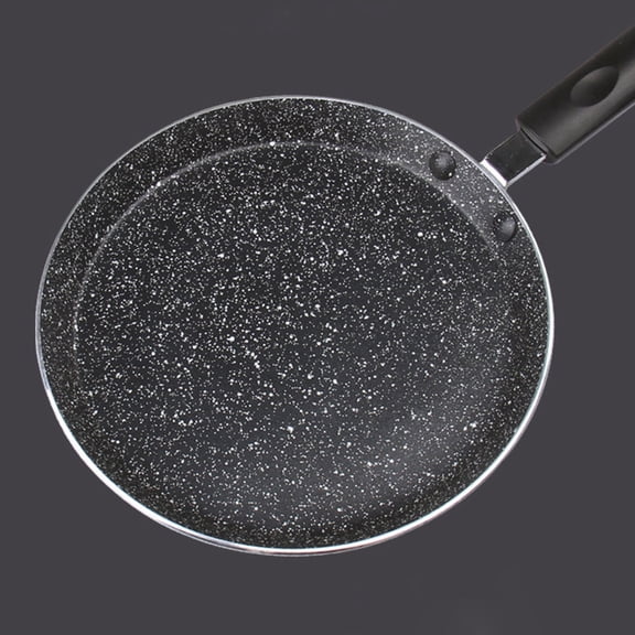 Soimiss 1Pc Nonstick Pan Maifanite Material Black Ideal for Home Cooking