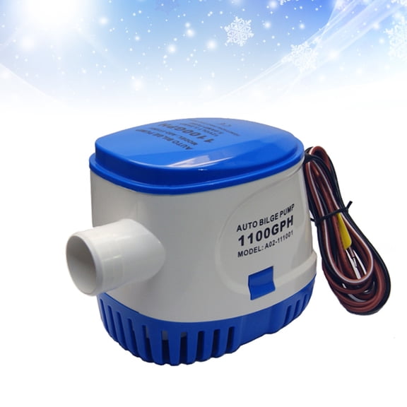Soimiss Boat Auto Bilge Pump with Float Switch Blue 1Pack