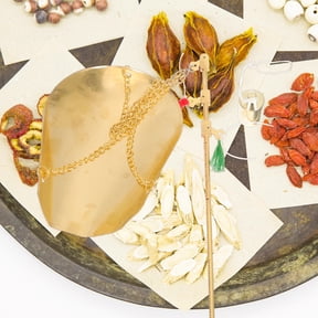 Soimiss Copper Kitchen Scale for Chinese Medicine Weighing with Easy to Read Design Golden Color