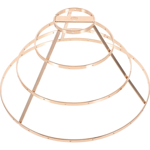 Soimiss 1Set DIY Lamp Frame Golden Metal Circular Brackets for Ceiling Lamp Light Diffusion Decoration