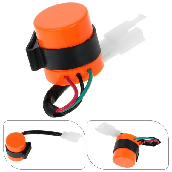 Soimiss Orange LED Turn Signal Relay with 3 Pin for Offroad Motorcycle and Scooter