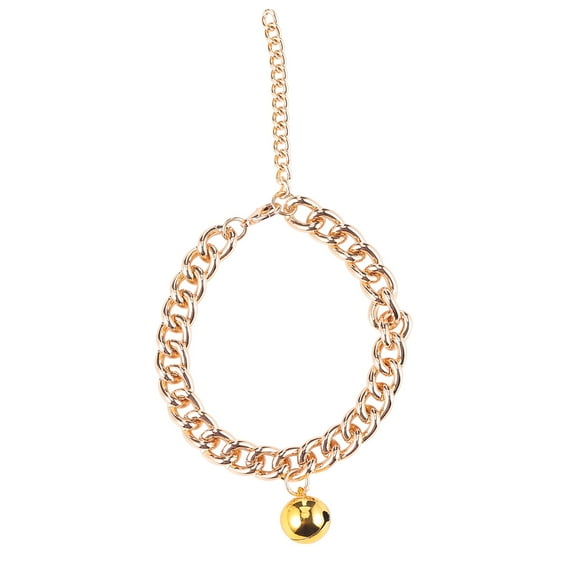 Soimiss 1Set Pet Bell Collar Aluminum Golden Color for Dog Collar Decoration Walking Pet Owners