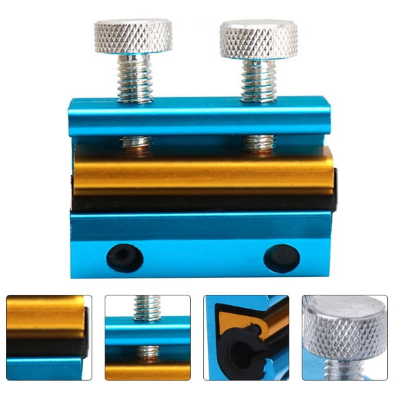 Soimiss 1Pc Blue Dual Cable Oiler Durable Aluminum Lubrication Tool for Motorcycle