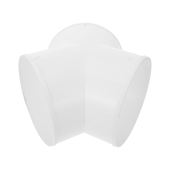 Soimiss 1Pc Durable White ABS Three Way Duct Splitter for Exhaust Fan and Dryer Vent Cover