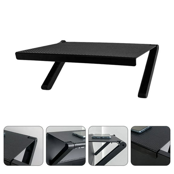 Soimiss Monitor Shelf Storage Rack Plastic Punch-free Design General Users Home Use 1Set