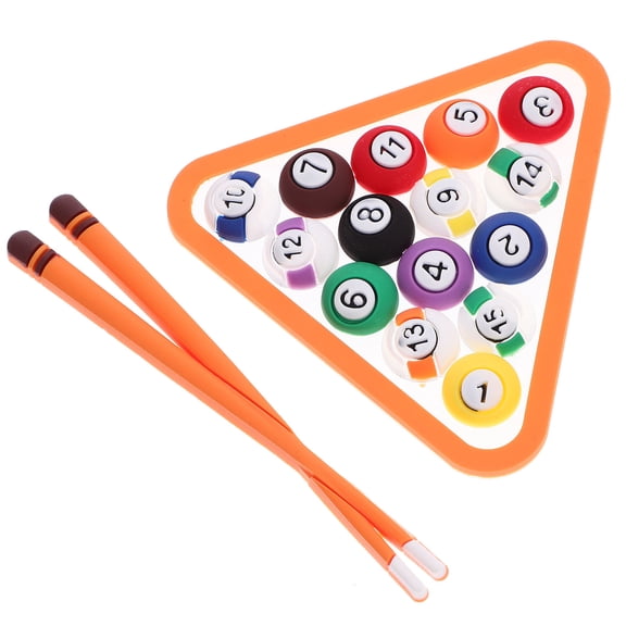 Soimiss 2Sets DIY Billiards Theme Cake Adornment for Home Bakery Multi Color Baking Decor