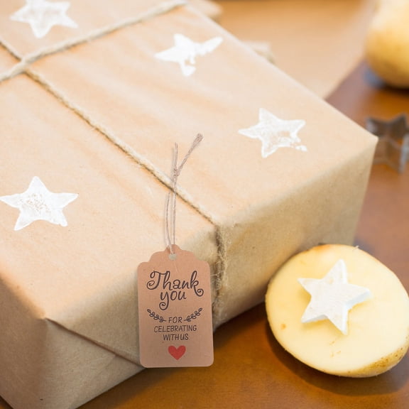 Soimiss 200Set Bakery Decorations String Tags Assorted Color for Weddings