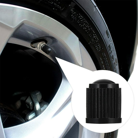 Soimiss Tire Caps Black Plastic to Seal Dust Out 200Pcs