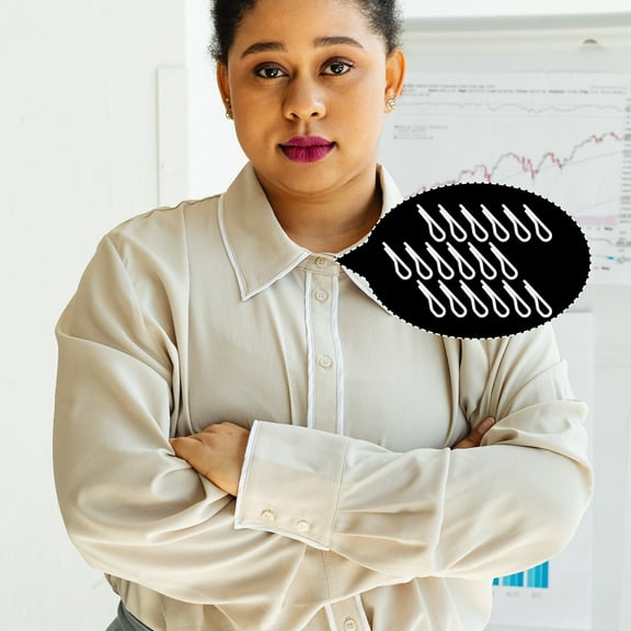 Soimiss Clips for Clothes White Plastic 200pcs Garment Clips