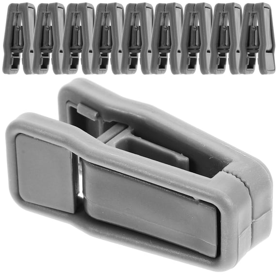 Soimiss 20Pcs Multi Functional Clothes Hanger Clips Grey Sturdy Laundry Accessories