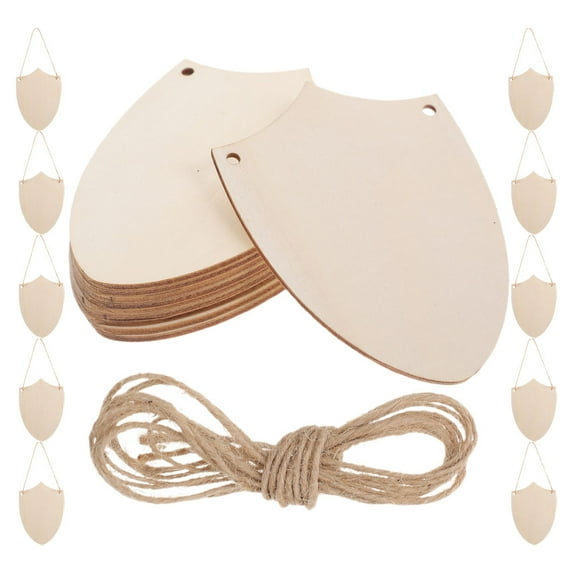 Soimiss 20Pack Unfinished Wooden Tags For Knight Party Decor Beige For Rustic Charm