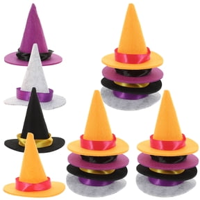 Soimiss 20Pcs Party Favor Hats Purple Felt Miniature Party Hats for Friends Celebrations