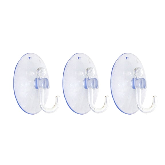 Soimiss 20Pcs Clear Wall Hook PVC Suction Wall Organization Houseowners Home Use