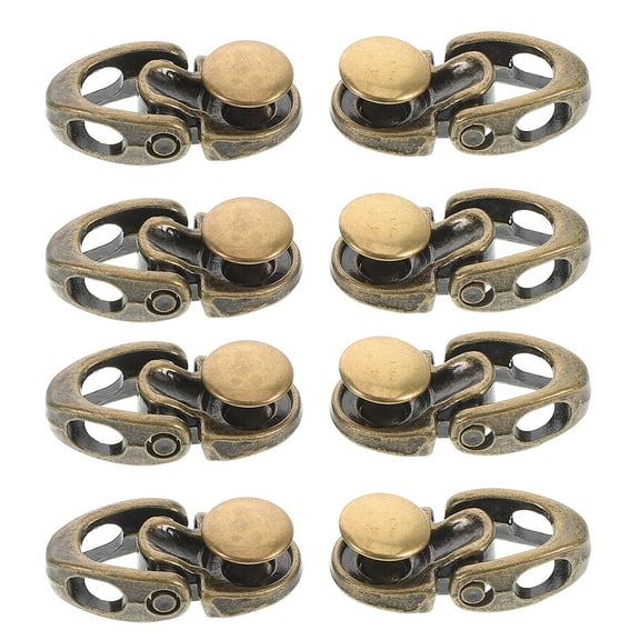 Soimiss 20Pcs Shoe Lace Buckles Elegant Appearance Alloy Dark Brown Repair for Sports Footwear