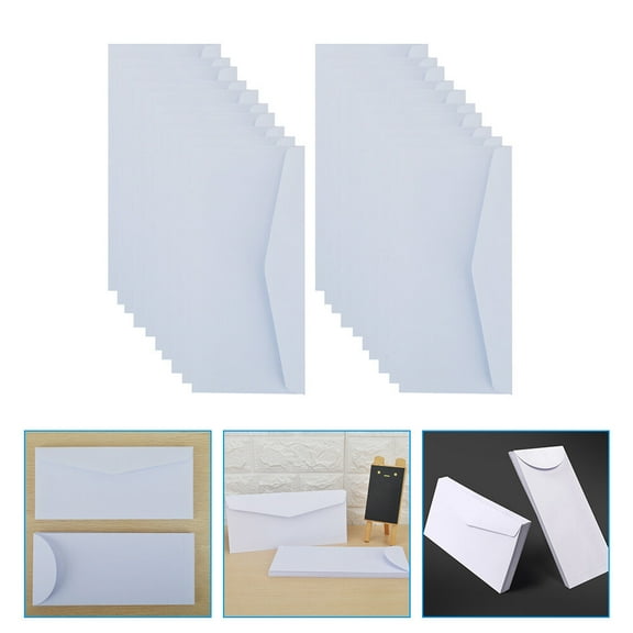 Soimiss 20Set Blank Letter Envelopes Paper Sealing Rectangular Simple