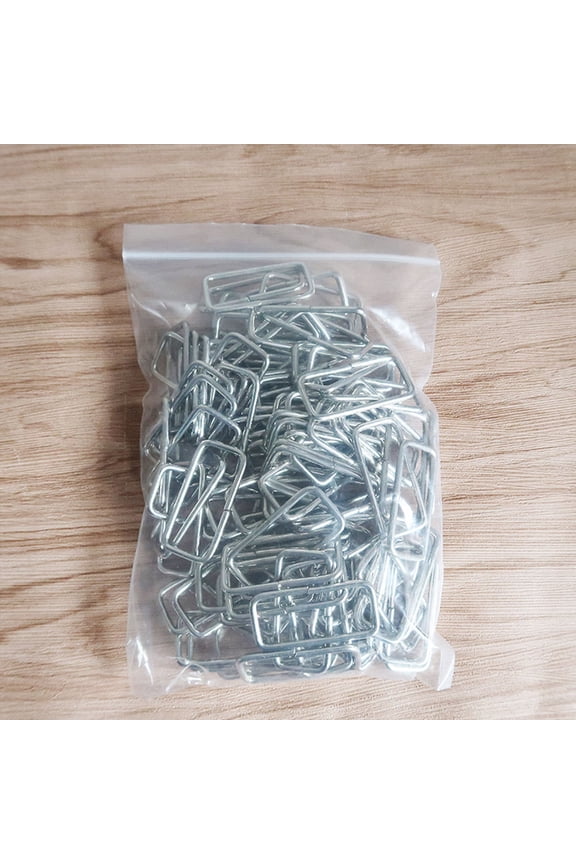 20Set Metal Rings for Belt Buckles with Silver Ornament Design