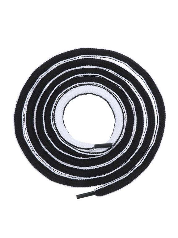 Replacement Drawstrings Black Polyester for DIY Clothing Accessories