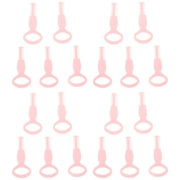 Soimiss 20Pcs Pink Makeup Mascara Shield Using Durable PP Material for Eyelash Perm and Cosmetic Application