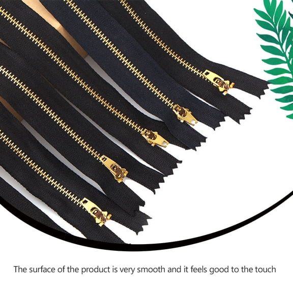 Soimiss 20pcs Garment Zipper Metal Zippers For Sewing For Clothing Accessories Black Copper