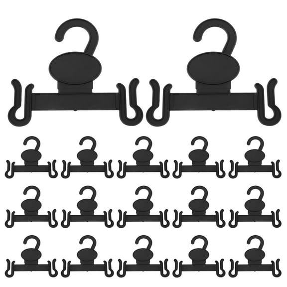 Soimiss 20Pcs Black Shoes Wall Hooks High Capacity Shoe Organizer for Home Use