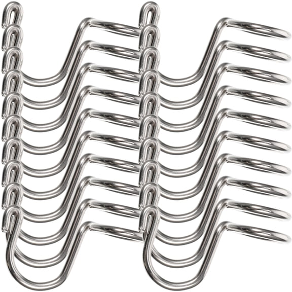 Soimiss 20Pcs Multi Layer Metal Hanger Connection Hooks for Efficient Closet Space Saving