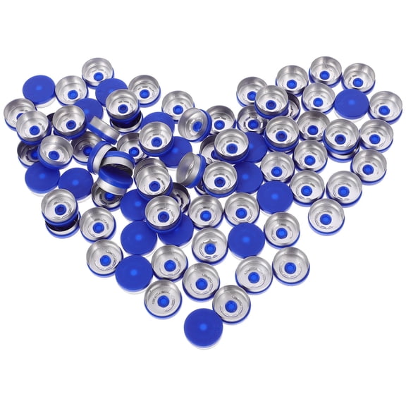 Soimiss 240pcs vial seal cap container Aluminum Multi Liquid Containment for Scientists