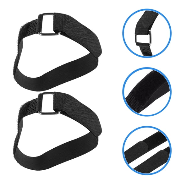 Soimiss 25Pcs Shin Guard Straps Replacement for Sports Use Baseball Catchers Gear Black