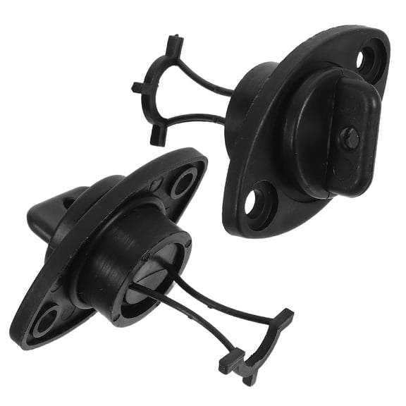Soimiss 2Pcs Waterproof Kayak Drain Plug Replacement Set Black ABS Material for Marine and Inflatable Boats