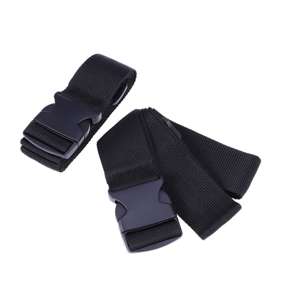 Soimiss 2Pcs Black Utility Strap for Daily Use with Adjustable Length and Secure Clips