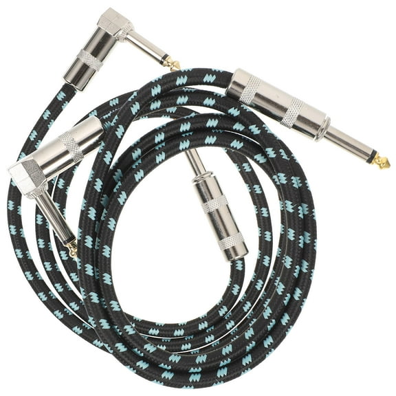 Soimiss 2Pcs Blue Stereo Audio Cable for Electric Guitar and Speaker Connection