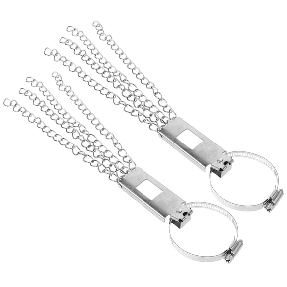 Soimiss 2Pcs Plated Silver Exhaust Static Strap Car Grounding Belt for Preventing Static Electricity Build Up