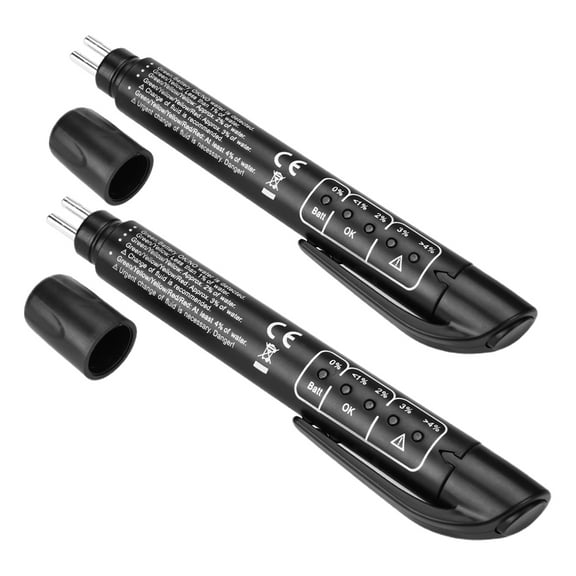 Soimiss 2Pcs Brake Fluid Tester Pen for Car with High Precision or and Visual Display