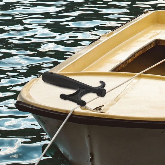 Soimiss 2Pcs Black Nylon Boat Hook End Replacement for Kayak Sailing Dock Anchor Accessories