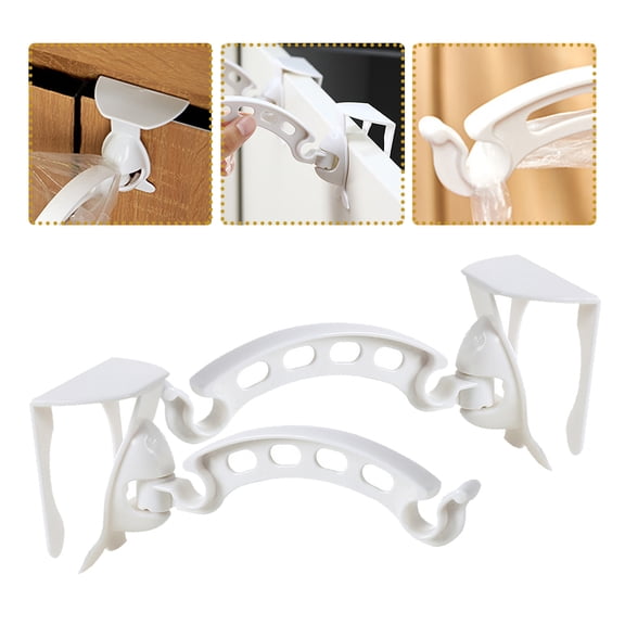 Soimiss 2Pcs White Small Trash Bag Stand for Sink Household Garbage Bag Holder