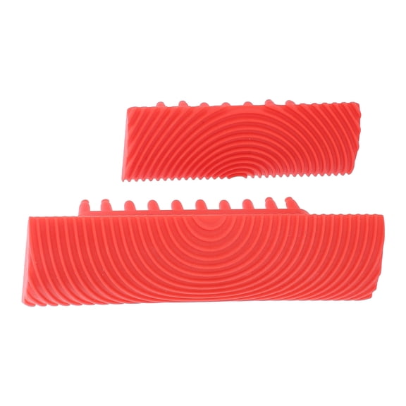 Soimiss 2Pcs Red Wood Grain Tool for Easy Wood Graining Effects on Walls Paper Fabric Ideal for Home Use