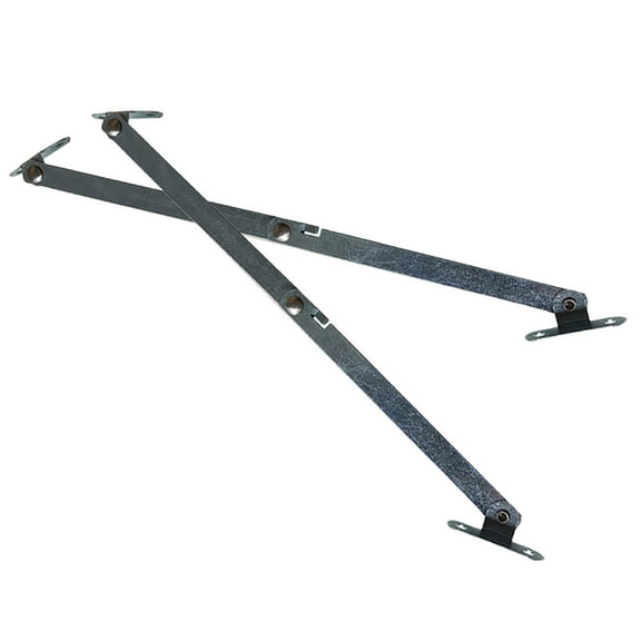 Soimiss 2Pcs Heavy Duty Folding Support Hinges Iron for Furniture Storage