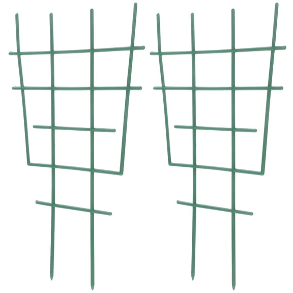 Soimiss 2Pcs Garden Plant Trellis Green Plastic for Potted Flower Climbing