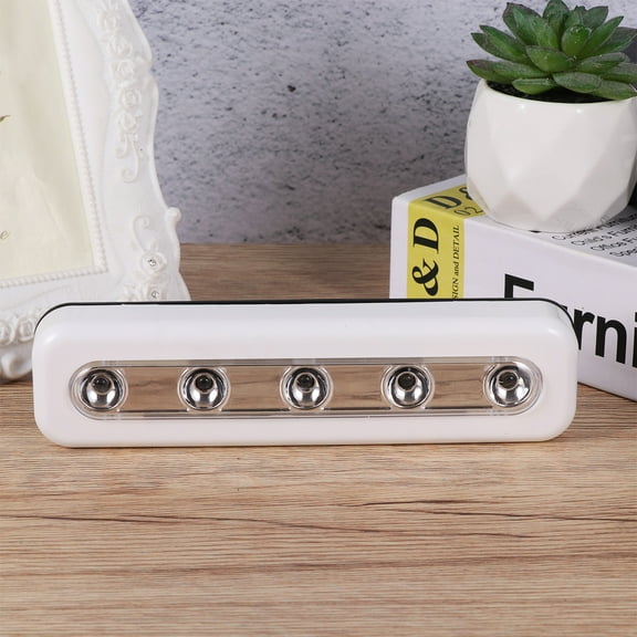 Soimiss 2Pcs Night Light Touch Lamp LED ABS Black Indoor Lighting for Closets Home Users