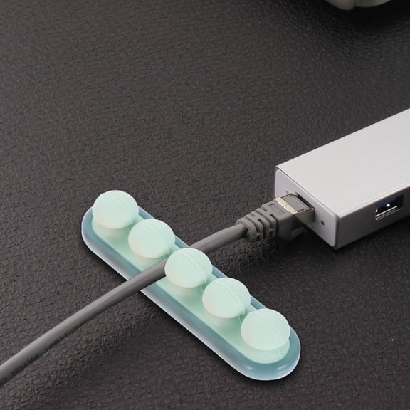 Soimiss 2Pcs Pea Cable Clips Cord Holder for Home Assorted Colors Wire Organizer