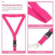 Soimiss 2Pcs Decorative Phone Strap in Rosy Polyester for Secure Portable Phone Hanging