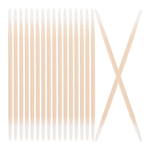 Soimiss 2pcs Large Cotton Swabs Double Pointed Cotton Swabs Assorted Color for Makeup Routine