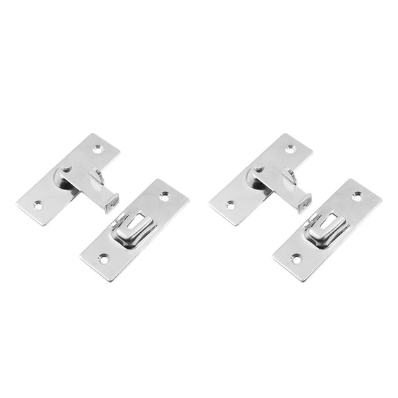 Soimiss 2Pcs Portable Door Lock Stainless Steel For Room Door Security