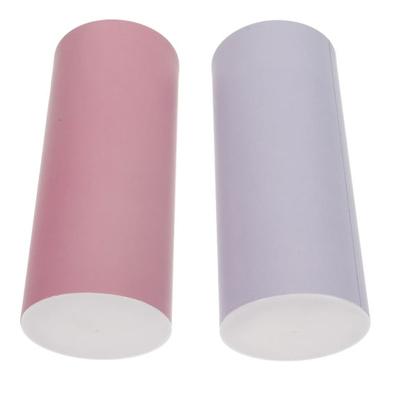 Soimiss 2Pcs Car Tissue Holder Cylinder Refillable Assorted Colors for Stylish Car Interior Use