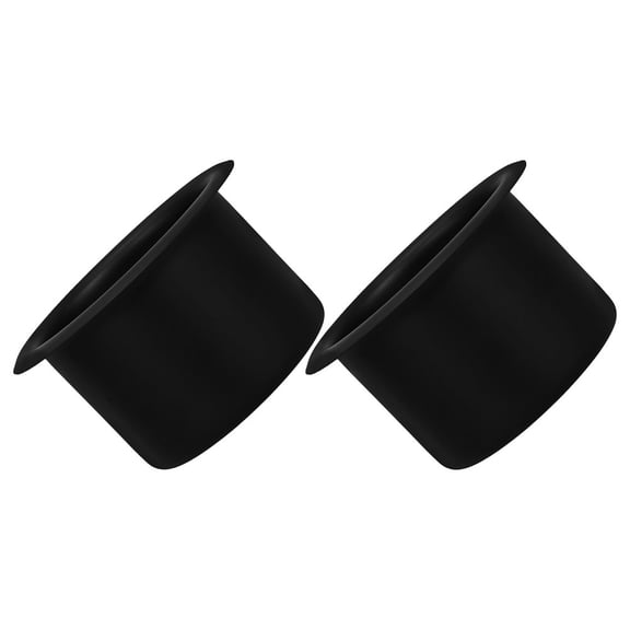 Soimiss 2Pcs Slide in Stainless Steel Cup Holders for Truck Car Boat Table Black Finish