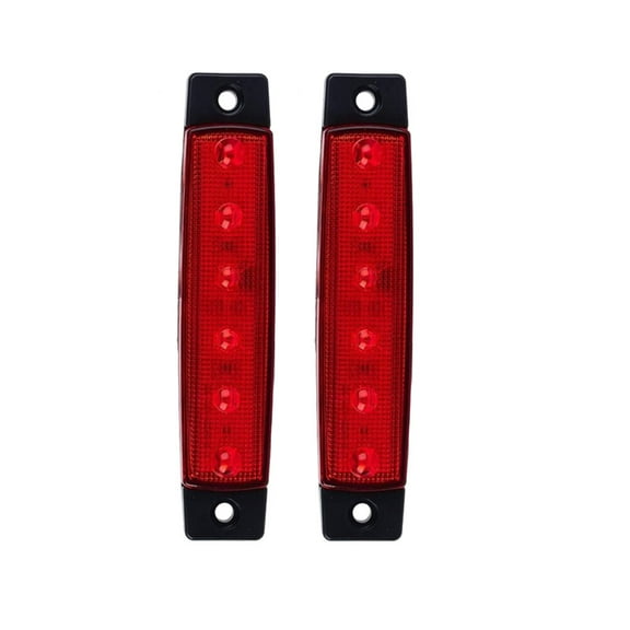 Soimiss 2Pcs Red 12V Trailer Taillight LED Side Marker Light Durable and Waterproof